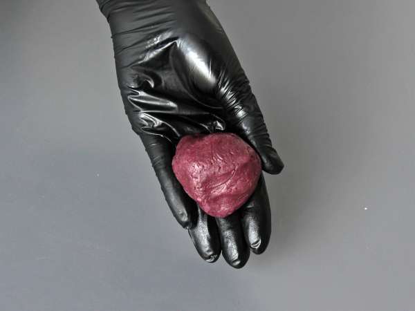 Cookie de ube con corazón de mochi - Preparación paso 9