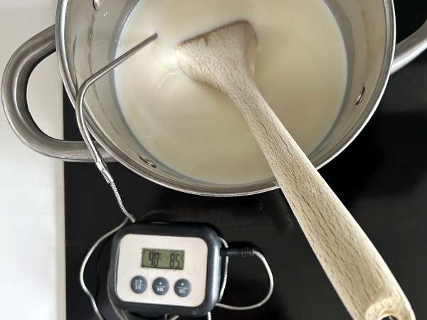 Queso cottage casero con solo dos ingredientes - Preparación paso 2