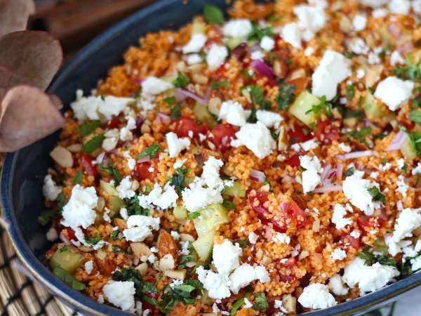 Ensalada de cuscús y gazpacho: una receta fresca, original y sin cocción - Preparación paso 7