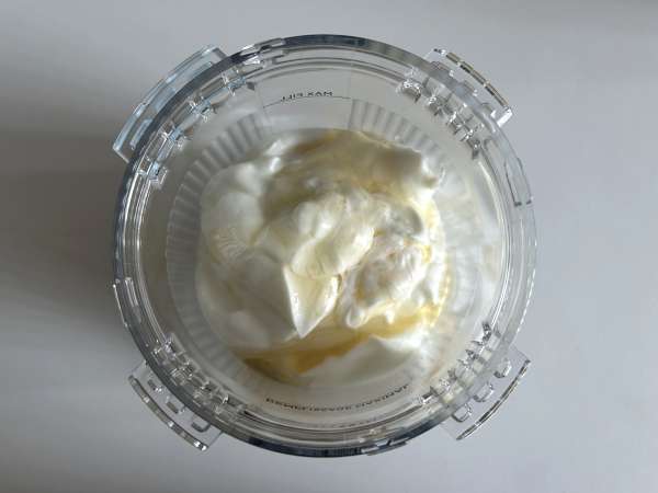 Helado de stracciatella con Ninja Creami - Preparación paso 1