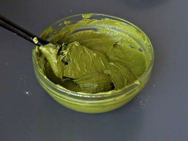 Pastel marmolado de té matcha - Preparación paso 5