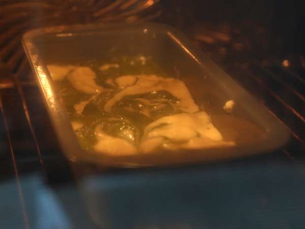 Pastel marmolado de té matcha - Preparación paso 10