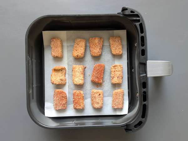 Nuggets de tofu en freidora de aire - Preparación paso 7