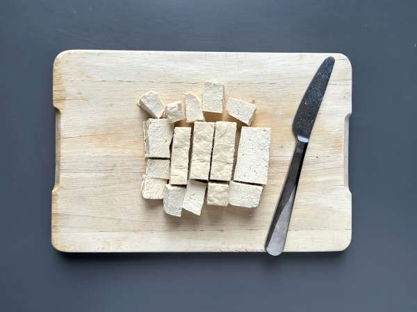 Tofu General Tao - Preparación paso 1
