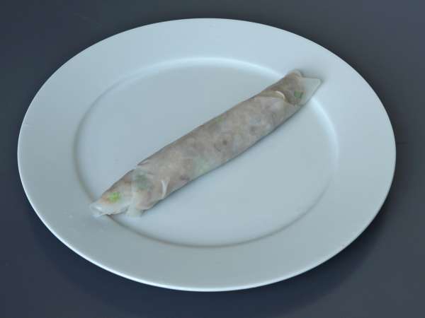 Bocaditos de gambas estilo nem en freidora de aire - Preparación paso 4