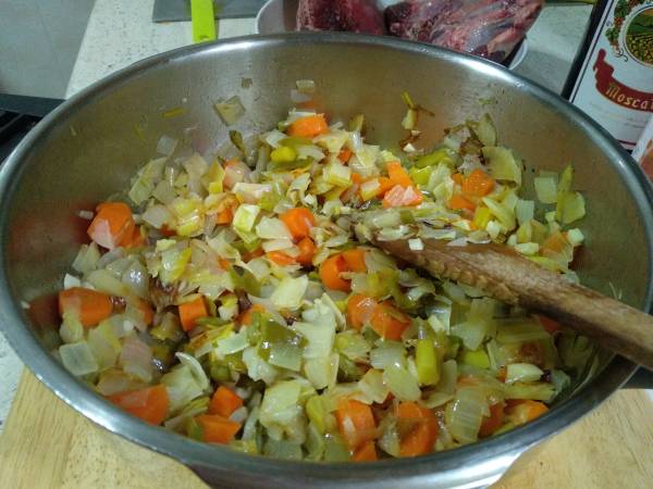 Carrilleras de ternera en salsa de vino tinto - Preparación paso 3