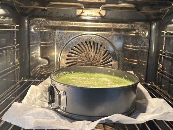 Quiche sin masa de espinacas y gouda - Preparación paso 6