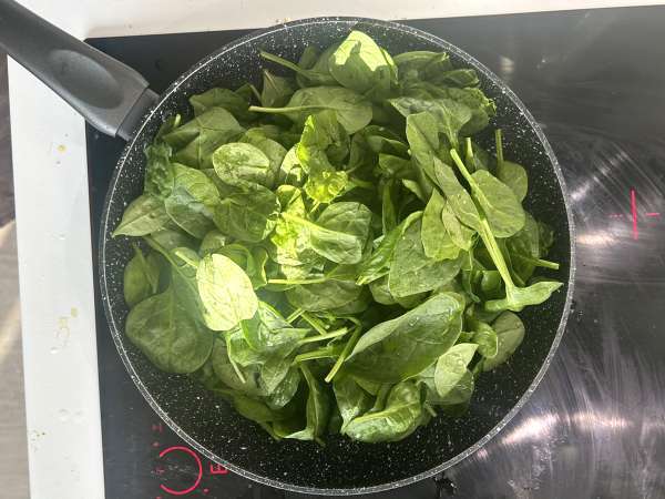 Palak tofu: curry indio con espinacas y tofu - Preparación paso 4