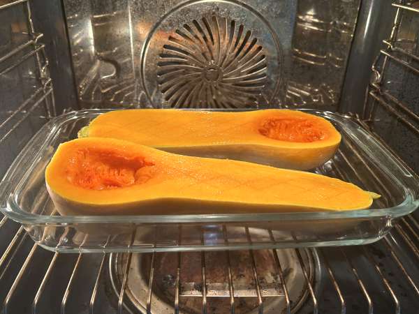 Lasaña de calabaza, espinacas y ricotta - Preparación paso 1