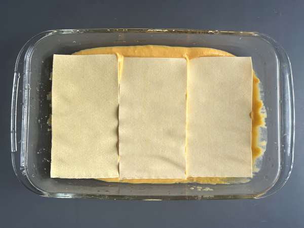 Lasaña de calabaza, espinacas y ricotta - Preparación paso 5