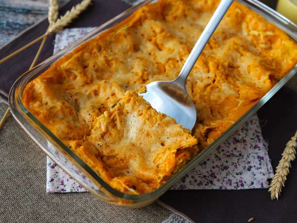 Lasaña de calabaza, espinacas y ricotta - Preparación paso 10