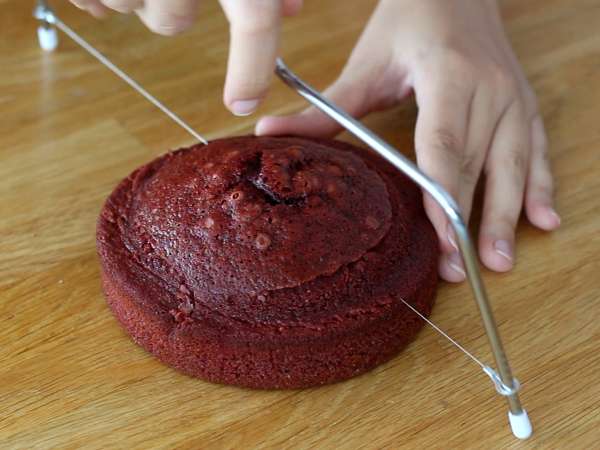 Tarta Red Velvet especial para Halloween - Preparación paso 8