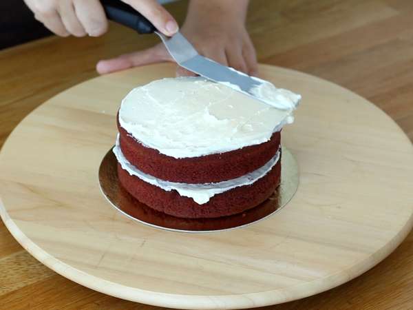 Tarta Red Velvet especial para Halloween - Preparación paso 10