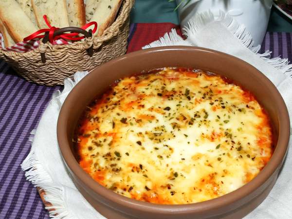 Provolone con Tomate y Jamón York - Preparación paso 6