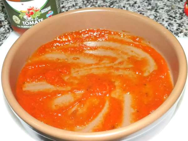 Provolone con Tomate y Jamón York - Preparación paso 1