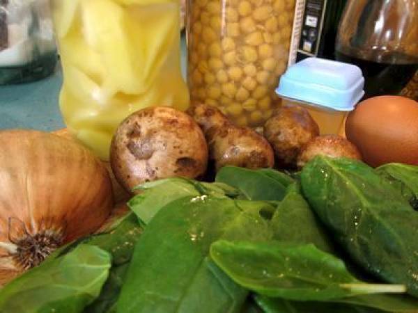 Ropa vieja vegetariana - Preparación paso 1