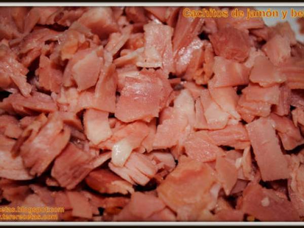 Cachitos venezolanos de jamón y beicon. - Preparación paso 2