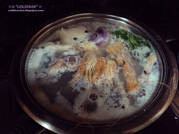 Albóndigas de pescado en salsa verde - Preparación paso 1