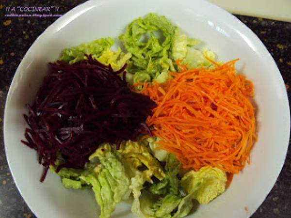 Ensalada 4 estaciones - Preparación paso 2