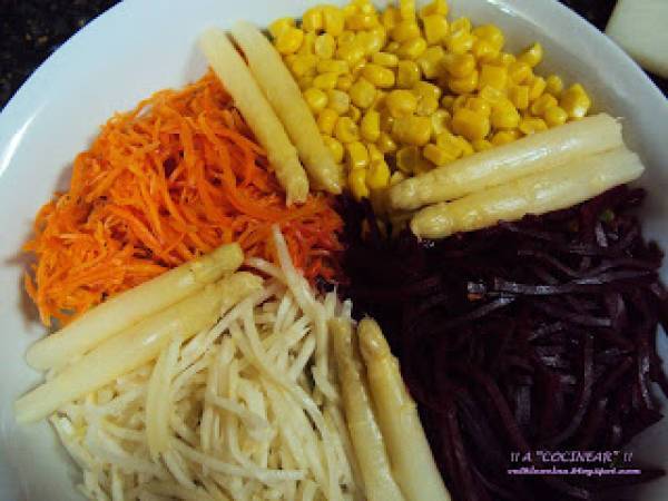 Ensalada 4 estaciones - Preparación paso 3