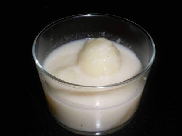 Crema de melón con virutas de jamón - Preparación paso 4