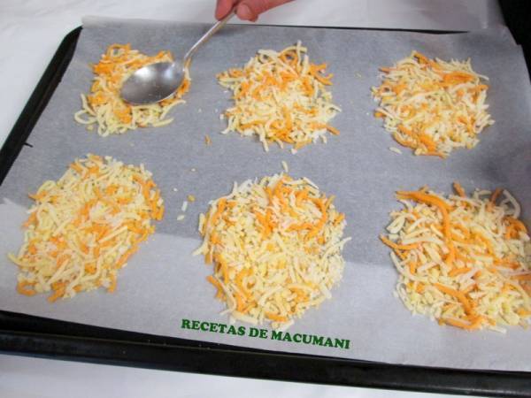 TULIPAS DE QUESO - Preparación paso 1