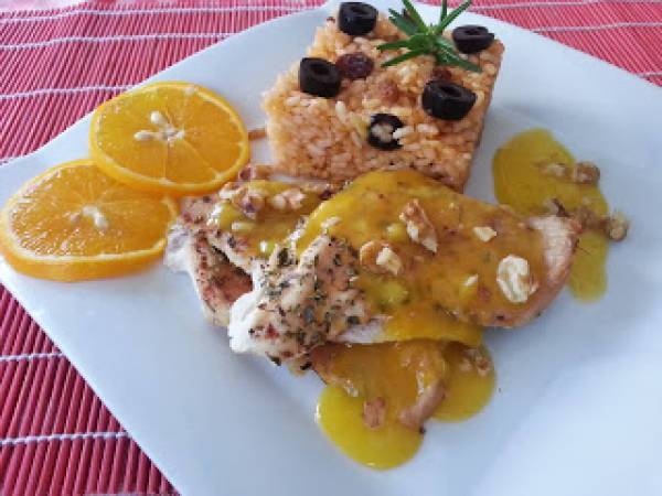 Pechugas de pollo a la naranja - Preparación paso 5