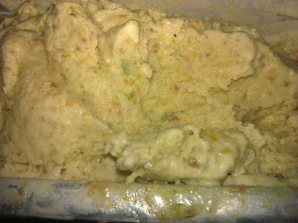 Helado de pistachos - Preparación paso 7