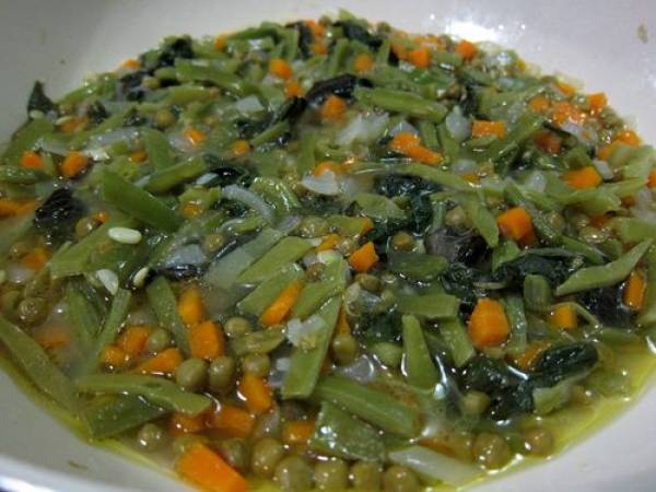 Crujientes de verdura con bechamel - Preparación paso 3