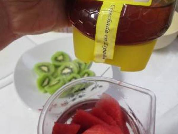 Polos de sandía y kiwi - Preparación paso 1