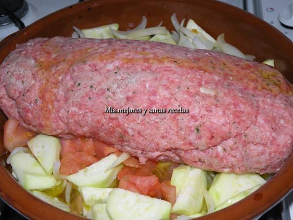 Rollo de carne picada. - Preparación paso 3