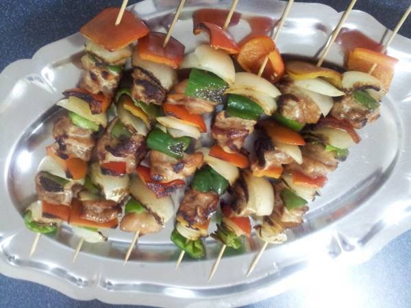 Brochetas de Pollo Teriyaki - Preparación paso 1