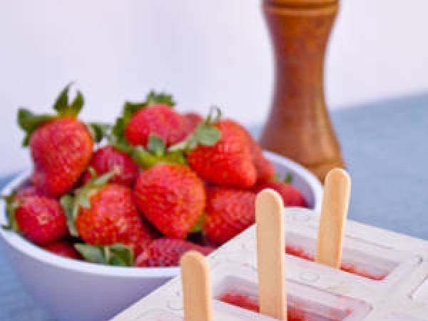 Paletas de Frutilla con Pimienta - Preparación paso 3
