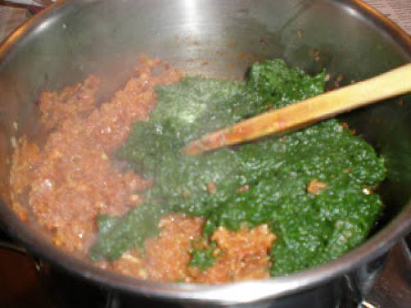 PALAK PANEER VEGANO - Preparación paso 4