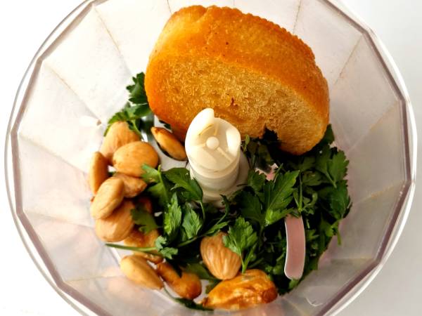 PATATAS CON MAJADO DE ALMENDRAS {RECETA VEGANA} - Preparación paso 2