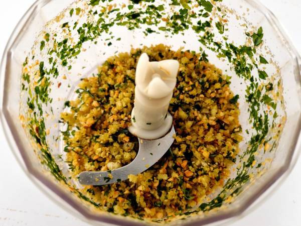 PATATAS CON MAJADO DE ALMENDRAS {RECETA VEGANA} - Preparación paso 3