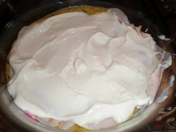 PASTEL DE CALABACIN, ACELGAS Y CREMA DE QUESO - Preparación paso 3