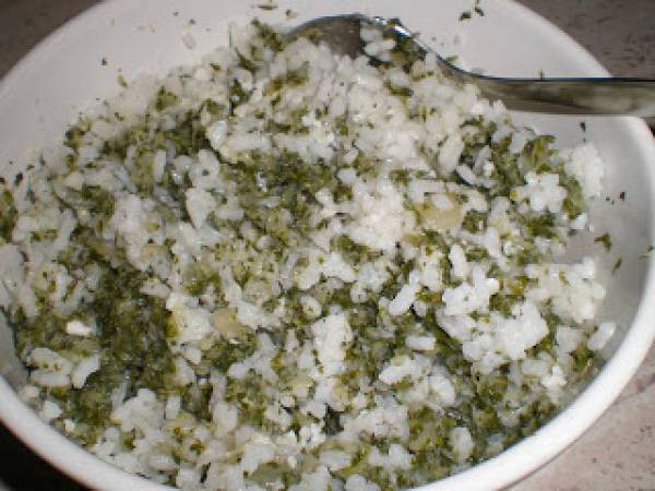 ALBÓNDIGAS DE ARROZ Y ACELGAS - Preparación paso 2