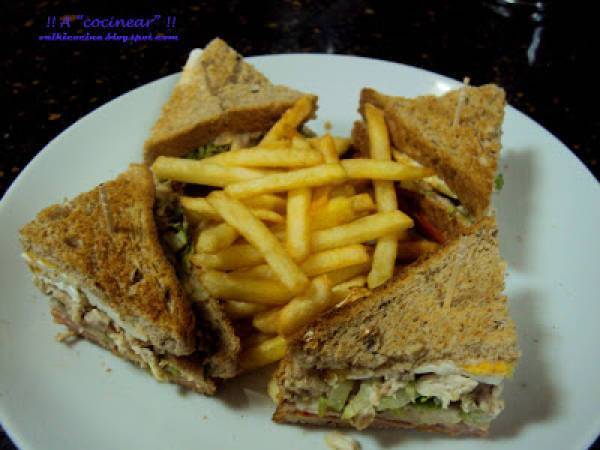 Sandwich Club - Preparación paso 6