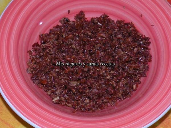 Salmón en salsa de cilantro con cama de verduras. - Preparación paso 2