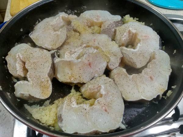 CONGRIO CON SALSA - Preparación paso 4