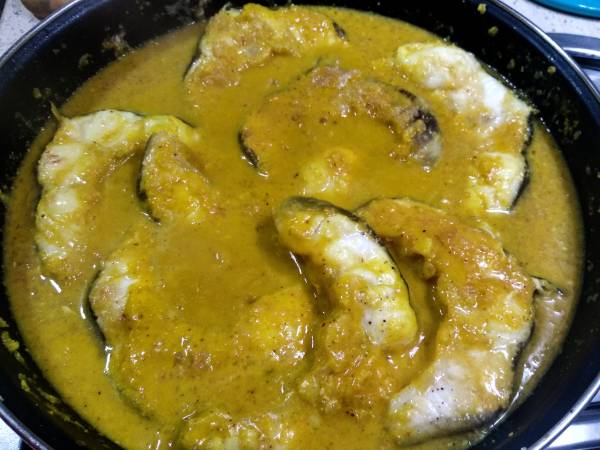 CONGRIO CON SALSA - Preparación paso 6