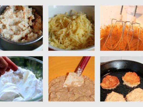 Buñuelos de pan, manzana y canela - Preparación paso 1