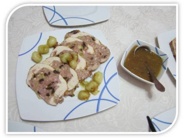 POLLO RELLENO - Preparación paso 1