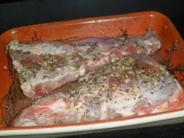 Costillas de cerdo al horno - Preparación paso 1