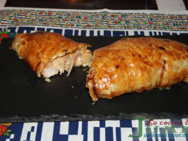 SOLOMILLO DE PAVO RELLENO Y ENVUELTO EN HOJALDRE - Preparación paso 4