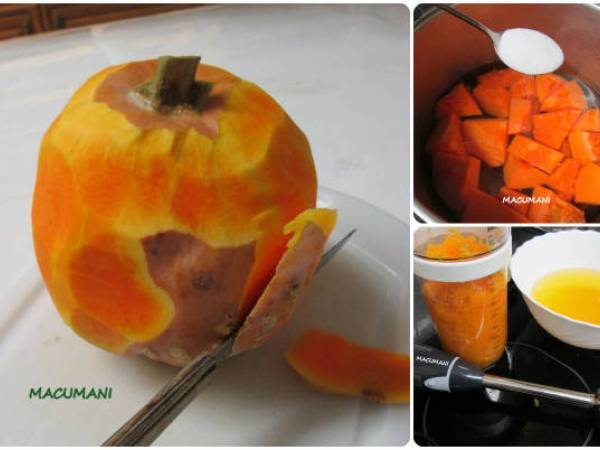 BUÑUELOS DE CALABAZA - Preparación paso 1