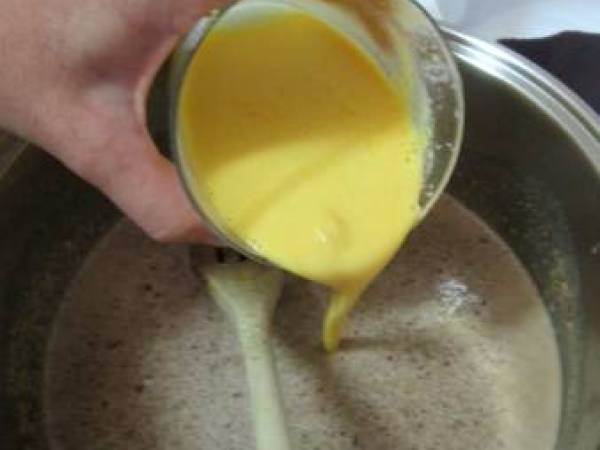 TARTA FLAN DE HUESITOS - Preparación paso 3