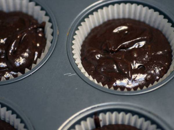Mis riquísimos cupcakes de Chocolate... Receta - Preparación paso 5