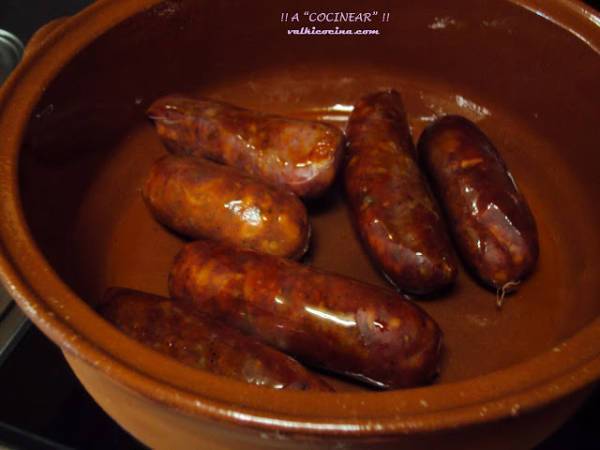 Chorizos al vino (con manzanilla de Sanlúcar) - Preparación paso 1